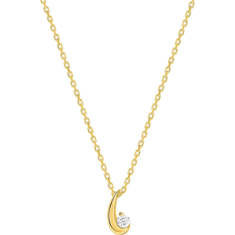 Le Collier or jaune 750/1000 , diamant, by Stauffer