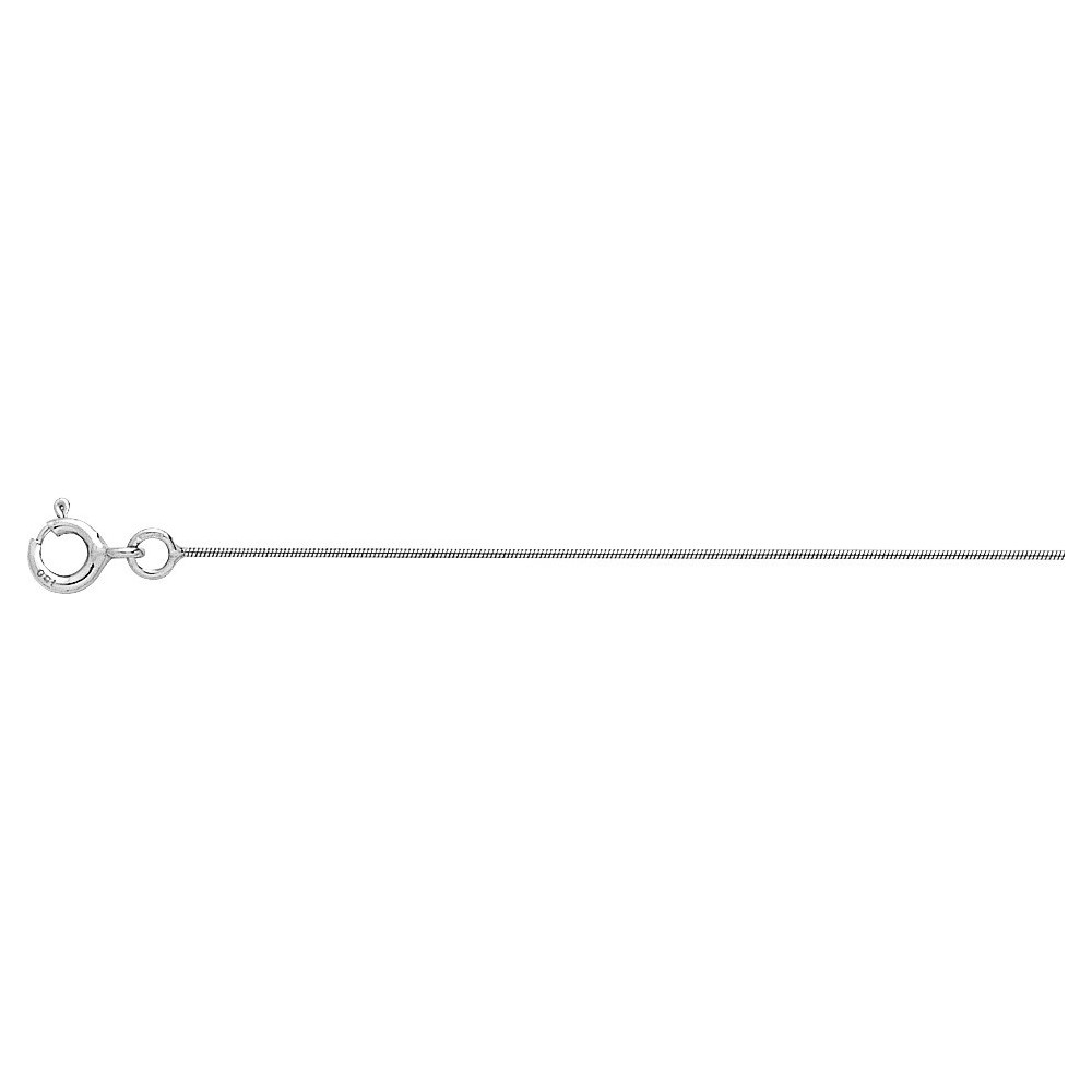 La Chaîne or gris 750/1000, mailles serpentine ronde de 0,8 mm by Stauffer