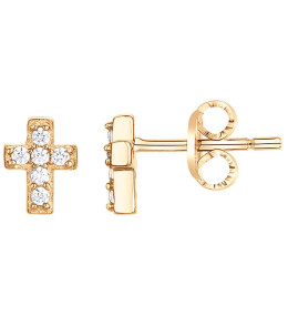 Boucles d'oreilles clous Plaqué Or by Stauffer Ref. 66400019