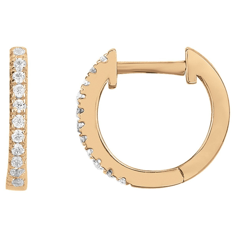 Les Boucles d'oreilles créoles, plaqué or by Stauffer, 66400070