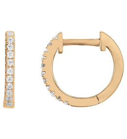 Les Boucles d'oreilles créoles, plaqué or by Stauffer, 66400070