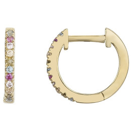 Les Boucles d'oreilles créoles, plaqué or by Stauffer, 66400071