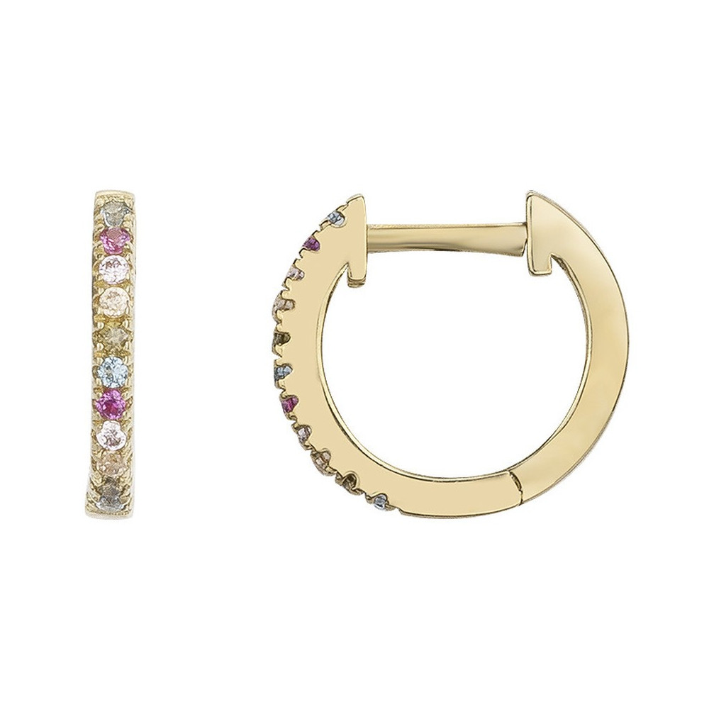 Les Boucles d'oreilles créoles, plaqué or by Stauffer, 66400071