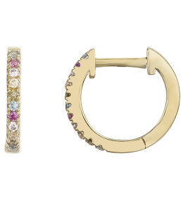 Les Boucles d'oreilles créoles, plaqué or by Stauffer, 66400071