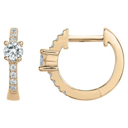 Les Boucles d'oreilles créoles, plaqué or by Stauffer, 66400072