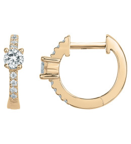 Les Boucles d'oreilles créoles, plaqué or by Stauffer, 66400072
