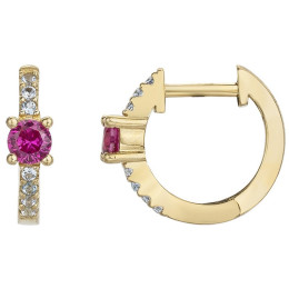 Les Boucles d'oreilles créoles, plaqué or by Stauffer, 66400073
