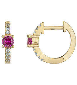 Les Boucles d'oreilles créoles, plaqué or by Stauffer, 66400073