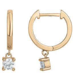 Les Boucles d'oreilles créoles, plaqué or by Stauffer, 66400076