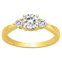 Bague Plaqué Or et oxydes de zirconium by Stauffer Ref. 76100222