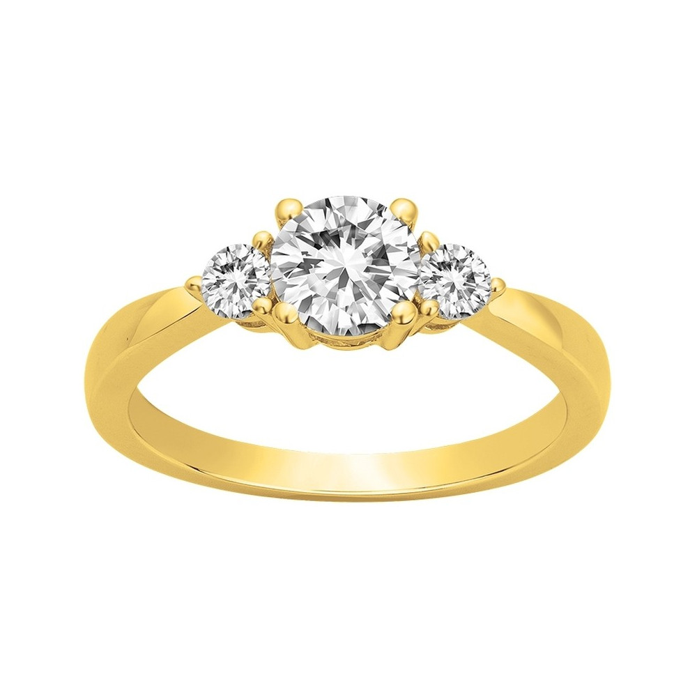 Bague Plaqué Or et oxydes de zirconium by Stauffer Ref. 76100222