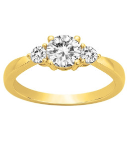 Bague Plaqué Or et oxydes de zirconium by Stauffer Ref. 76100222