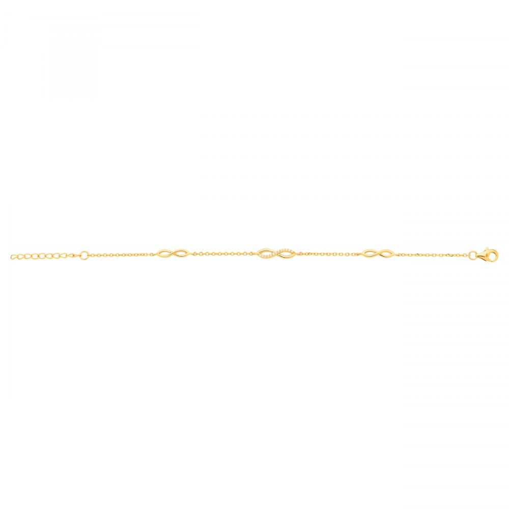 Bracelet souple Plaqué Or by Stauffer Ref. 76300001