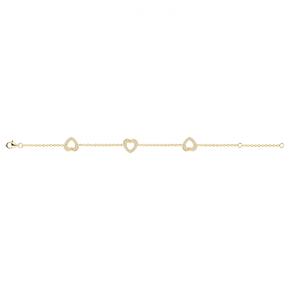 Bracelet souple Plaqué Or by Stauffer Ref. 76300014