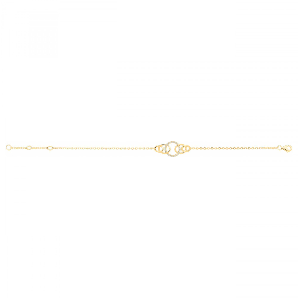 Bracelet souple Plaqué Or by Stauffer Ref. 76300020