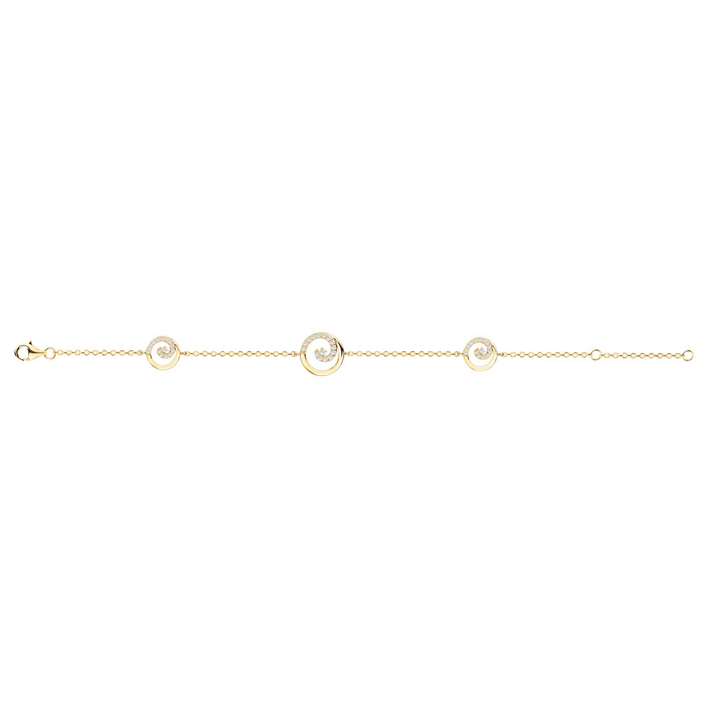 Bracelet souple Plaqué Or by Stauffer Ref. 76300033