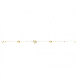 Bracelet souple Plaqué Or by Stauffer Ref. 76300042