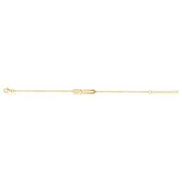Bracelet souple mono-motif Plaqué Or by Stauffer Ref. 76300128