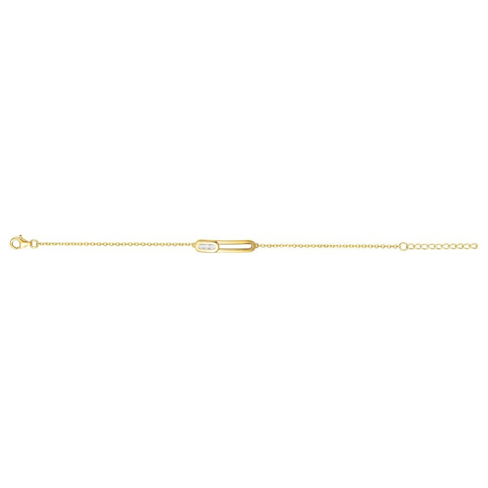 Bracelet souple mono-motif Plaqué Or by Stauffer Ref. 76300128