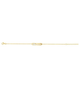 Bracelet souple mono-motif Plaqué Or by Stauffer Ref. 76300128
