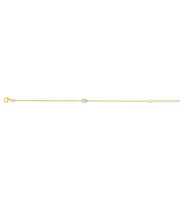 Bracelet souple mono-motif Plaqué Or by Stauffer Ref. 76300130