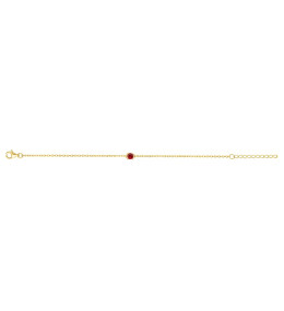 Bracelet souple mono-motif Plaqué Or by Stauffer Ref. 76300131