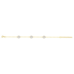Bracelet souple multi-motifs Plaqué Or by Stauffer Ref. 76300146