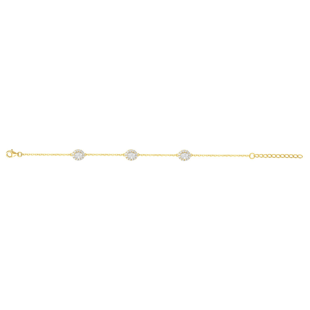 Bracelet souple multi-motifs Plaqué Or by Stauffer Ref. 76300146