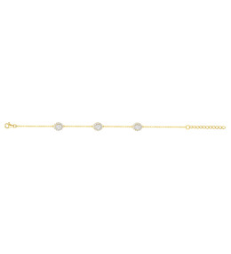 Bracelet souple multi-motifs Plaqué Or by Stauffer Ref. 76300146