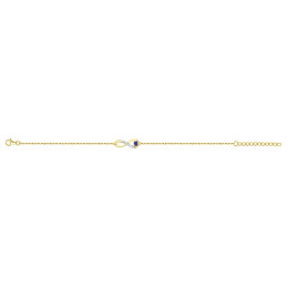 Bracelet souple mono-motif Plaqué Or by Stauffer Ref. 76300151