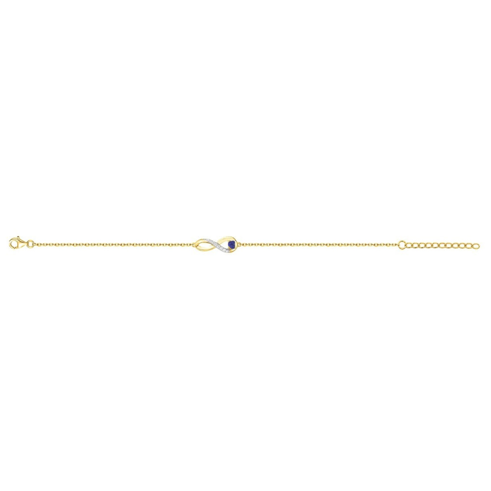 Bracelet souple mono-motif Plaqué Or by Stauffer Ref. 76300151