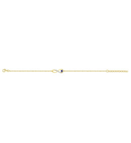Bracelet souple mono-motif Plaqué Or by Stauffer Ref. 76300151