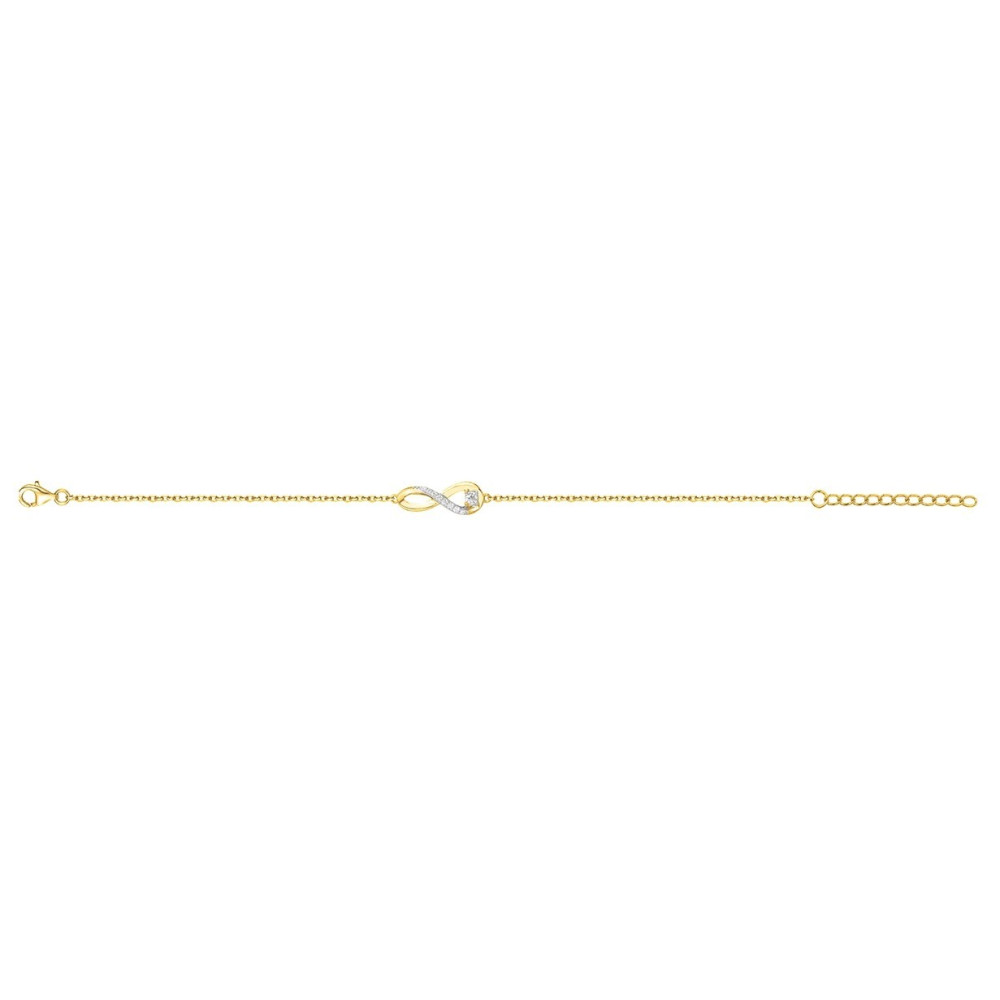 Bracelet souple mono-motif Plaqué Or by Stauffer Ref. 76300152