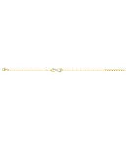 Bracelet souple mono-motif Plaqué Or by Stauffer Ref. 76300152