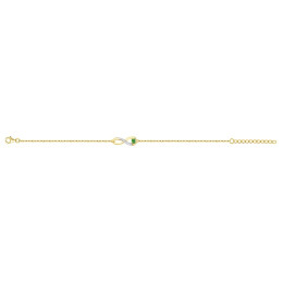 Bracelet souple mono-motif Plaqué Or by Stauffer Ref. 76300153