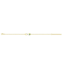 Bracelet souple mono-motif Plaqué Or by Stauffer Ref. 76300153