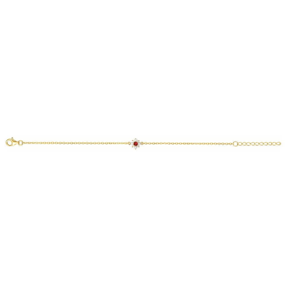 Bracelet souple mono-motif Plaqué Or by Stauffer Ref. 76300155