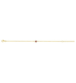 Bracelet souple mono-motif Plaqué Or by Stauffer Ref. 76300155