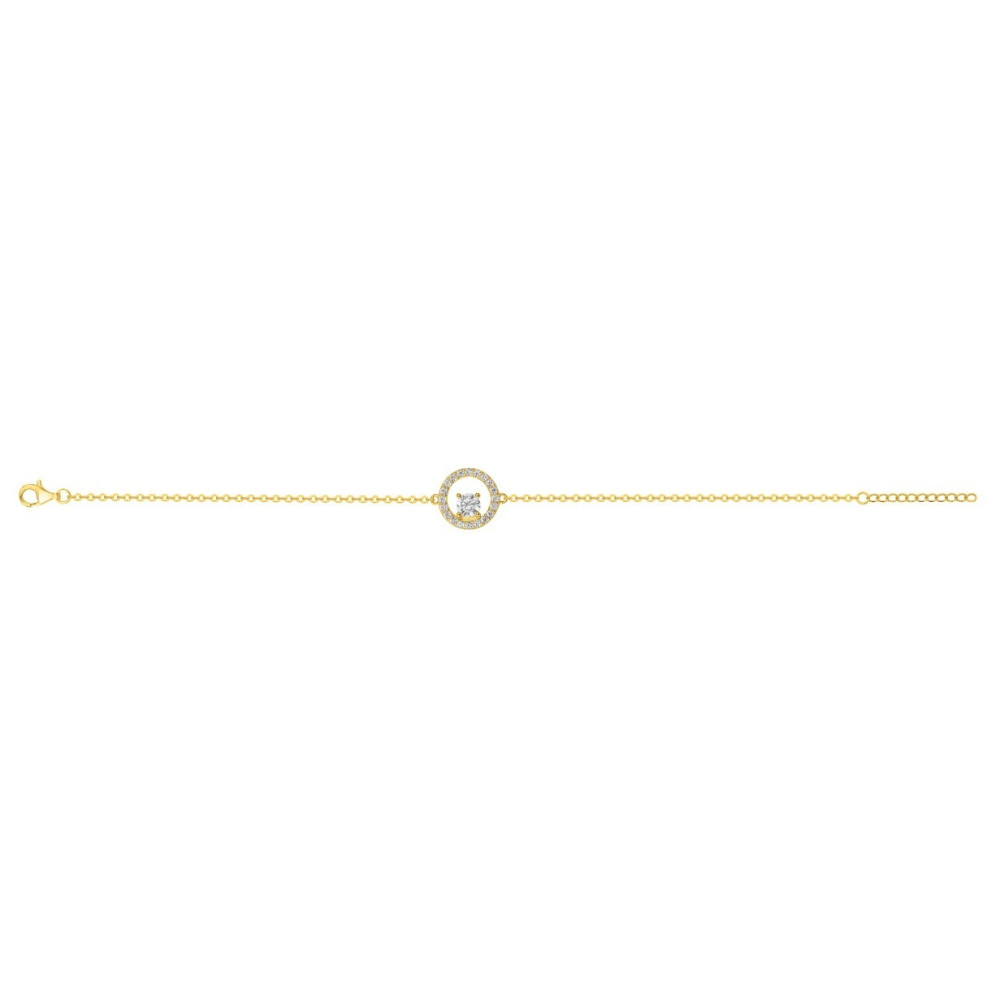 Bracelet souple mono-motif Plaqué Or by Stauffer Ref. 76300160