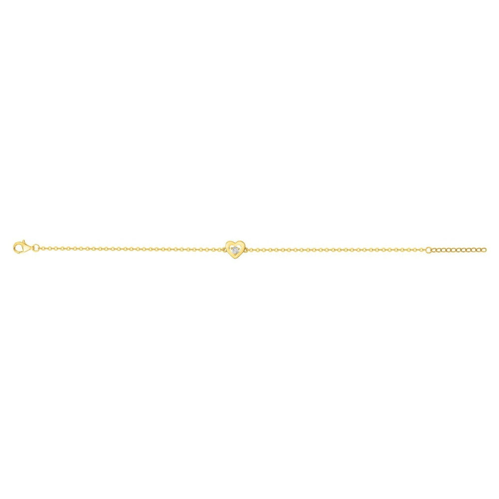 Bracelet souple mono-motif Plaqué Or by Stauffer Ref. 76300161