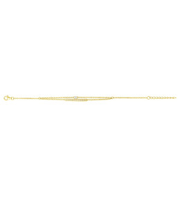 Bracelet plaqué or et 20 oxydes de zirconium by Stauffer 76300176