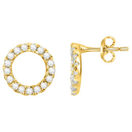 Boucles d'oreilles clous Plaqué Or by Stauffer Ref. 76400045