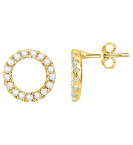 Boucles d'oreilles clous Plaqué Or by Stauffer Ref. 76400045