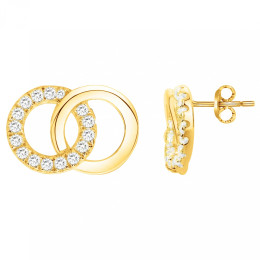 Boucles d'oreilles clous Plaqué Or by Stauffer Ref. 76400046
