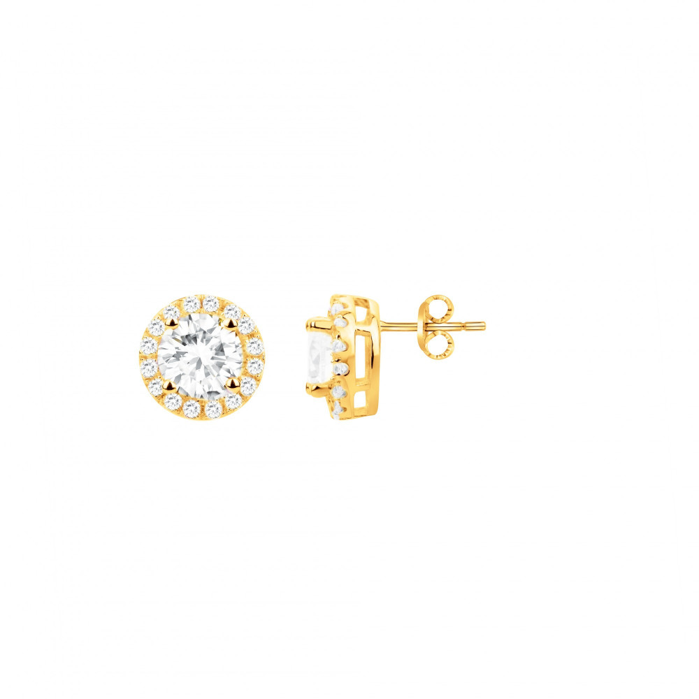 Boucles d'oreilles clous Plaqué Or by Stauffer Ref. 76400049