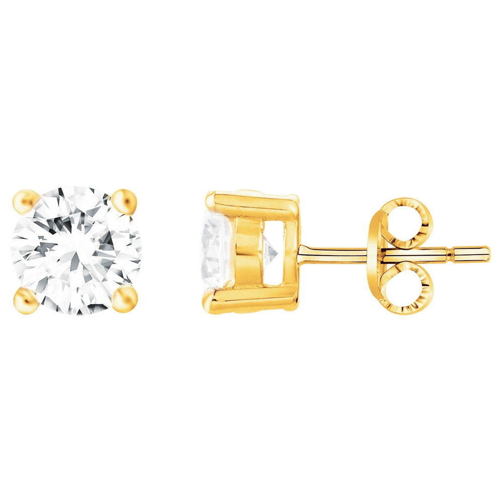 Boucles d'oreilles clous Plaqué Or by Stauffer Ref. 76400077