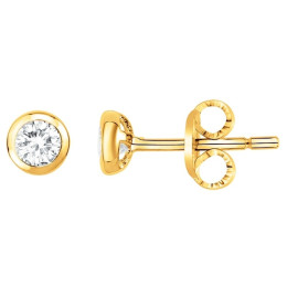 Boucles d'oreilles clous Plaqué Or by Stauffer Ref. 76400085