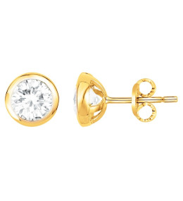 Boucles d'oreilles clous Plaqué Or by Stauffer Ref. 76400088