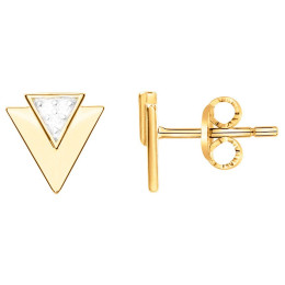 Boucles d'oreilles clous Plaqué Or by Stauffer Ref. 76400112