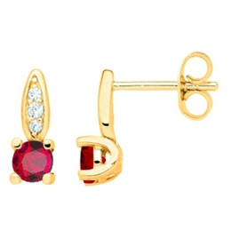 Boucles d'oreilles clous Plaqué Or by Stauffer Ref. 76400134